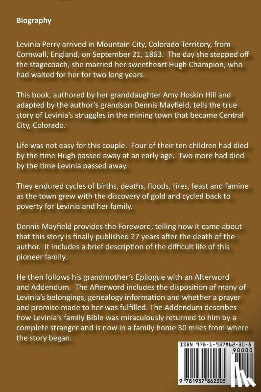 Hill, Amy Hoskin - No Wealth for Levinia
