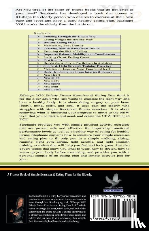 Franklin, Stephanie - REshape YOU Elderly Fitness Exercises & Eating Plan Book