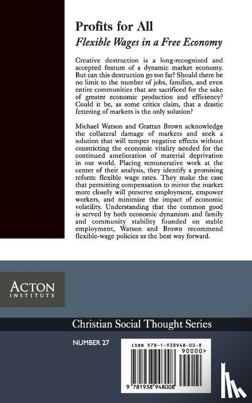 Watson, Michael Szpindor, Brown, Grattan - Profits for All