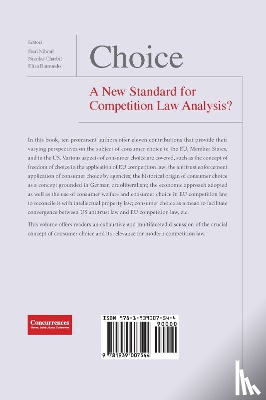  - Choice - A New Standard for Competition Law Analysis?