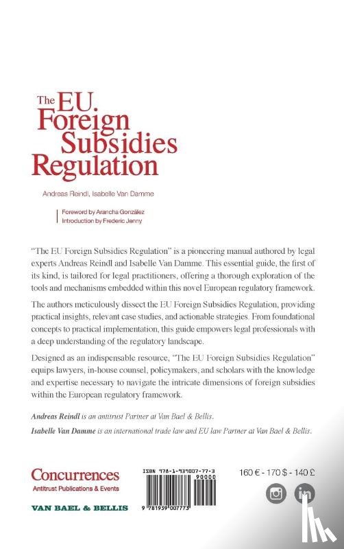 Damme, Isabelle Van, Reindl, Andreas - The EU Foreign Subsidies Regulation