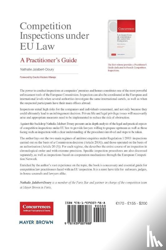 Jalabert-Doury, Nathalie - Competition Inspections under EU Law