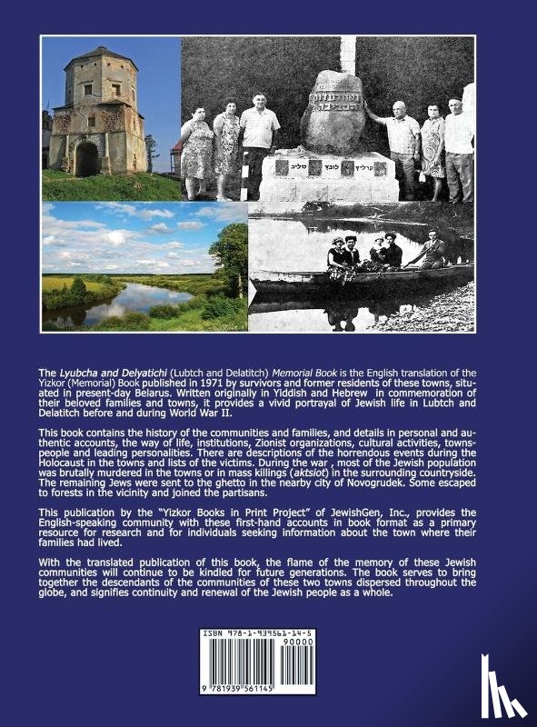  - Yizkor (Memorial) Book of Lyubcha and Delyatichi - Translation of Lubtch Ve-Delatitch; Sefer Zikaron