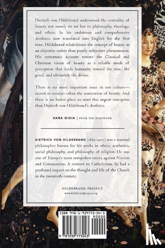 Von Hildebrand, Dietrich - Aesthetics Volume I