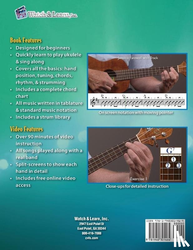 Casey, Bert - Ukulele Primer Book for Beginners with Online Video Access