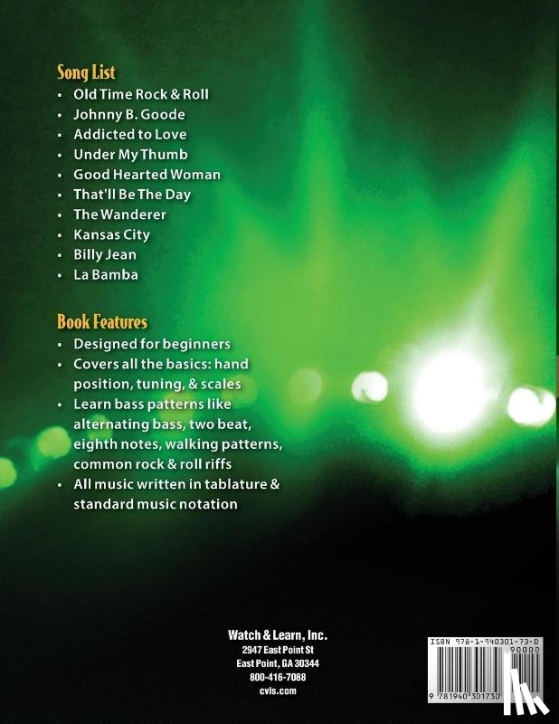 Casey, Bert - Beginner Bass Guitar Lessons Book