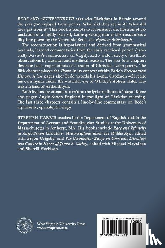 Harris, Stephen J. - Bede and Aethelthryth