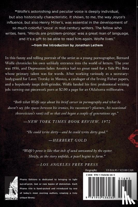 Wolfe, Bernard, Lethem, Jonathan - Memoirs of a Not Altogether Shy Pornographer