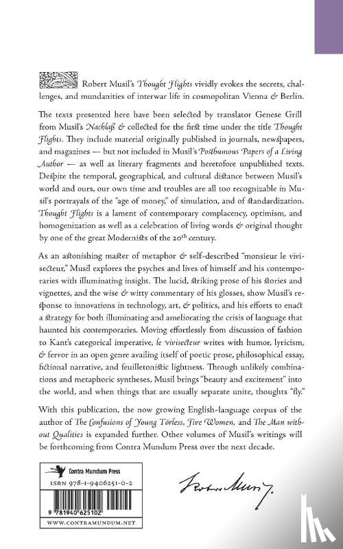 Musil, Professor Robert - Thought Flights