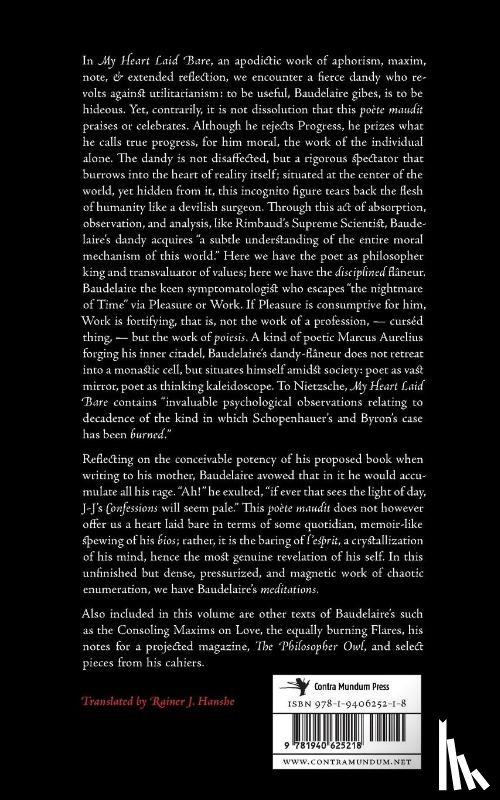 Baudelaire, Charles - My Heart Laid Bare