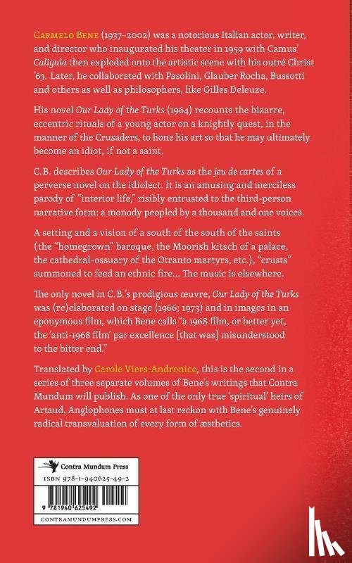 Bene, Carmelo - Our Lady of the Turks