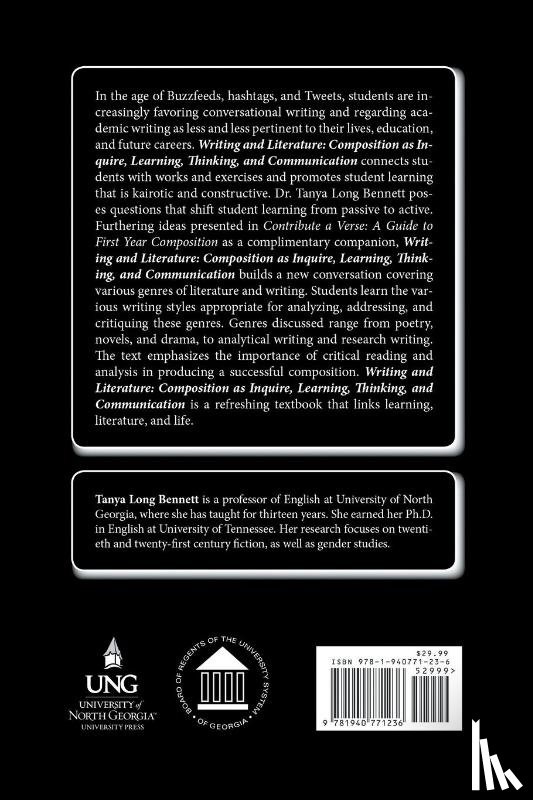 Bennett, Tanya Long - Writing and Literature