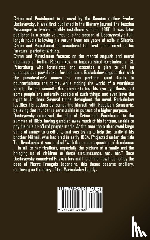 Dostoyevsky, Fyodor - Crime and Punishment