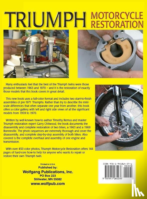 Remus, Timothy, Chitwood, Garry - Triumph Motorcycle Restoration