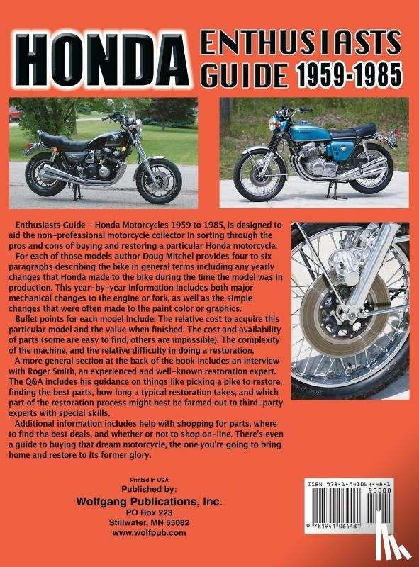 Mitchel, Doug - Honda Motorcycles 1959-1985