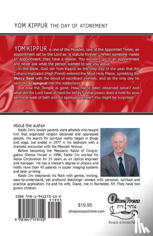 Appel, Rabbi Jim - Yom Kippur the Day of Atonement