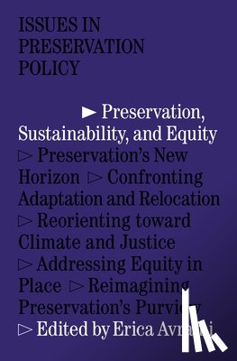 Avrami, Erica - Preservation, Sustainability, and Equity