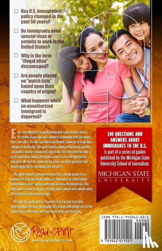 Michigan State School of Journalism - 100 Questions and Answers About Immigrants to the U.S.