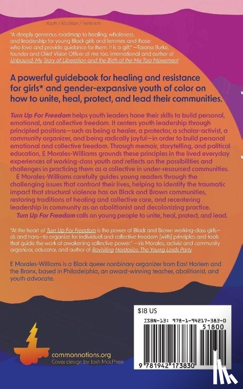 Morales-Williams, E - Turn Up For Freedom: Notes for All the Tough Girls* Awakening to Their Collective Power