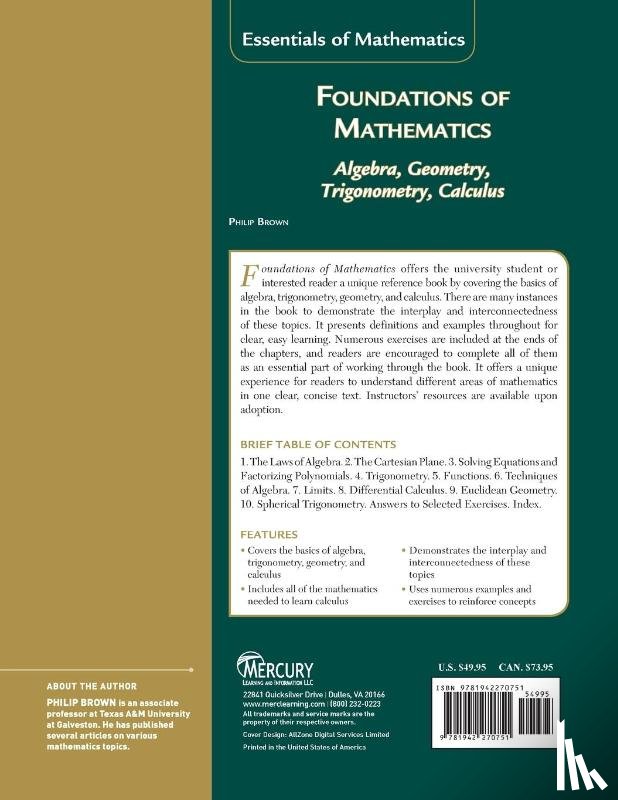 Brown, Philip - Foundations of Mathematics