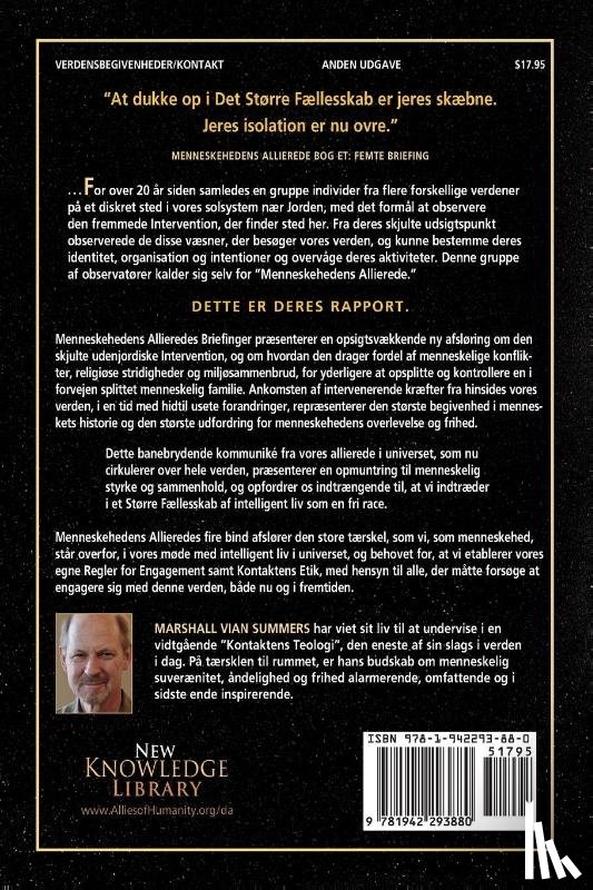Summers, Marshall Vian - Menneskehedens Allierede - BOG ET (Allies of Humanity, Book one - Danish)