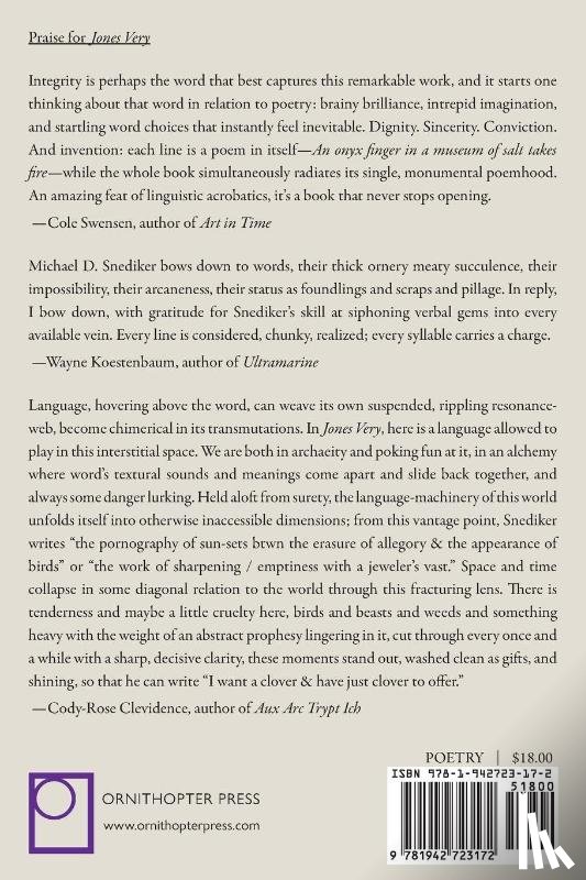 Snediker, Michael D. - Jones Very