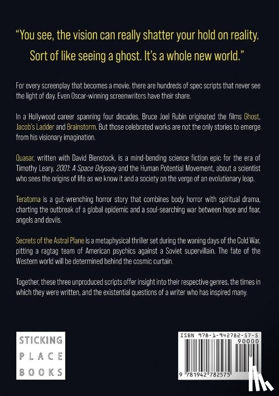 Rubin, Bruce Joel - Three Visionary Screenplays