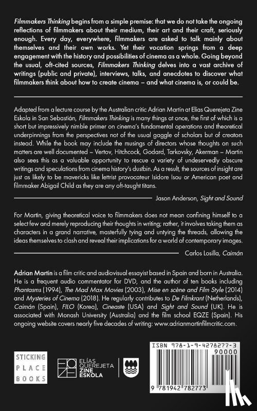 Martin, Adrian - Filmmakers Thinking