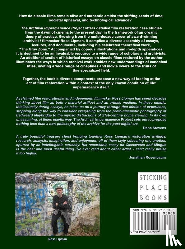 Lipman, Ross - The Archival Impermanence Project