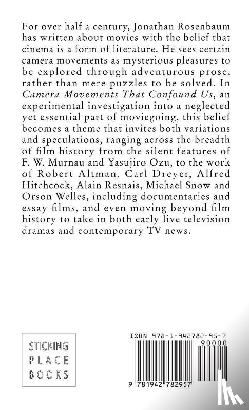 Rosenbaum, Jonathan - Camera Movements That Confound Us