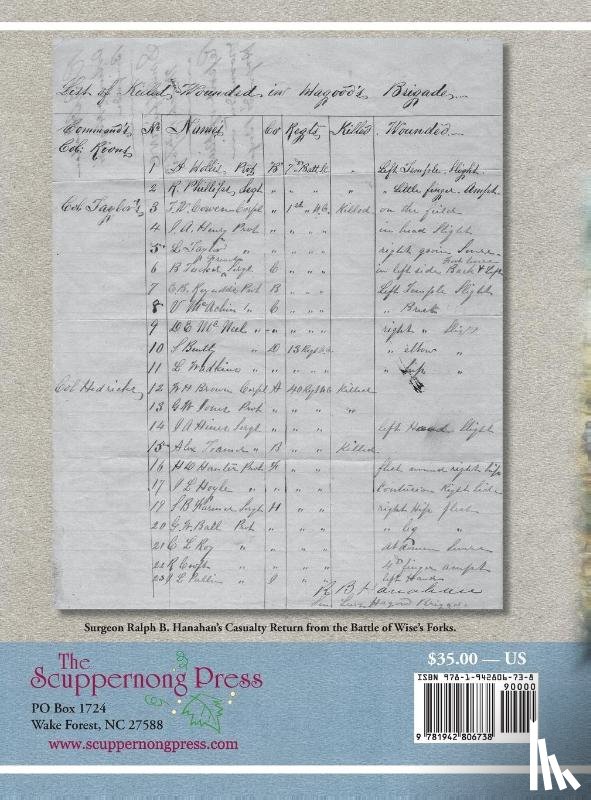 Sokolosky, Wade - Final Roll Call Confederate Losses during the 1865 Carolinas Campaign