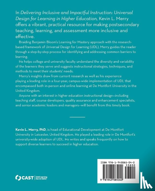 Merry, Kevin L. - Delivering Inclusive and Impactful Instruction
