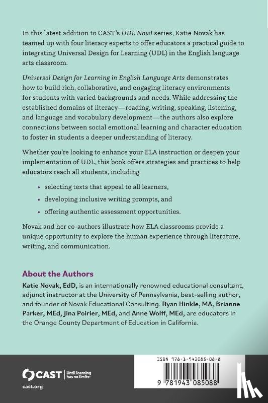 Novak, Katie, Hinkle, Ryan, Parker, Brianne - Universal Design for Learning in English Language Arts