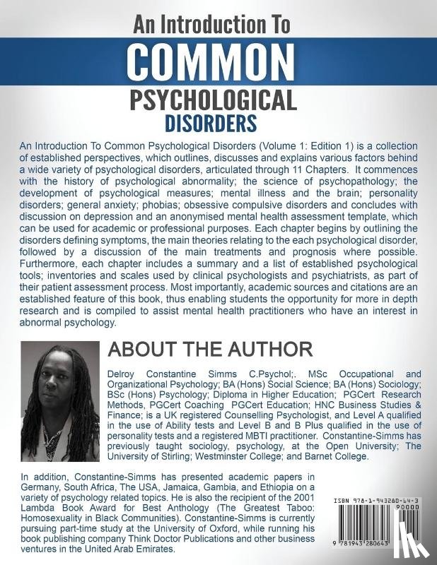 Constantine-Simms, Delroy - An Introduction To Common Psychological Disorders