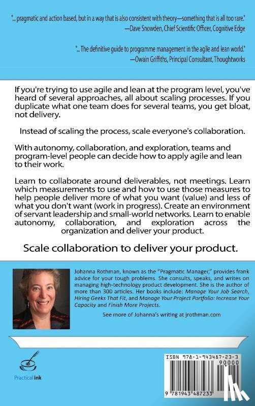 Rothman, Johanna - Agile and Lean Program Management