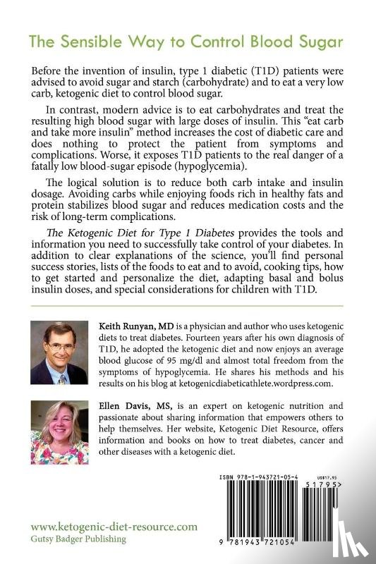 Davis, Ellen, Runyan, Keith - The Ketogenic Diet for Type 1 Diabetes