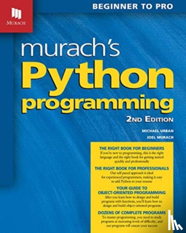 Murach, Joel, Urban, Michael - Murach's Python Programming (2nd Edition)