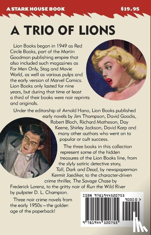 Jaediker, Kermit, Lorenz, Frederick, Champion, D L - Tall, Dark and Dead / The Savage Chase / Run the Wild River