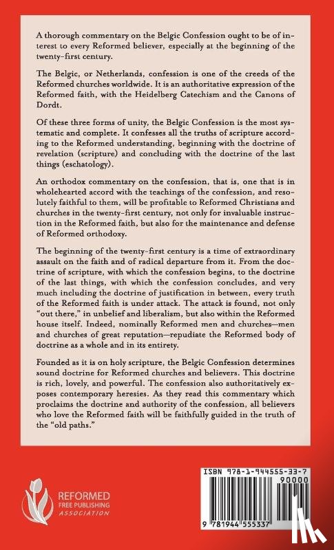 Engelsma, David J - The Belgic Confession