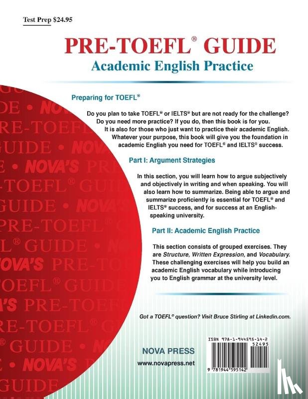 Stirling, Bruce - Pre-TOEFL Guide