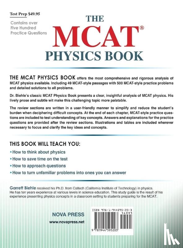 Biehle, Garrett - The MCAT Physics Book
