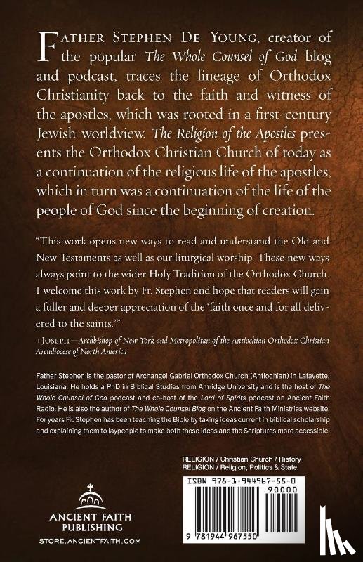 de Young, Stephen - The Religion of the Apostles