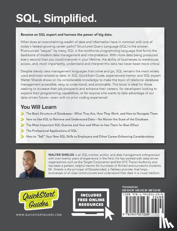 Shields, Walter - SQL QuickStart Guide
