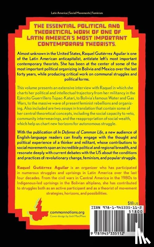 Aguilar, Raquel Gutierrez - In Defense of Common Life