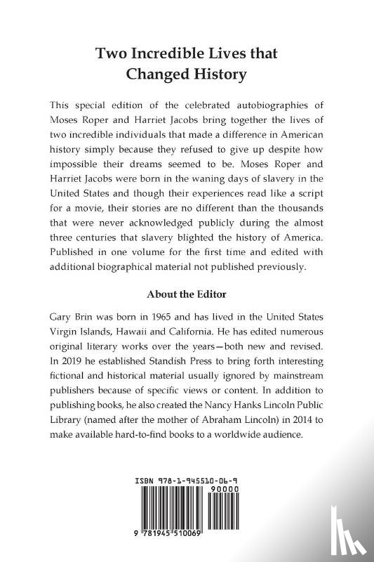 Roper, Moses, Jacobs, Harriet - Moses Roper and Harriet Jacobs