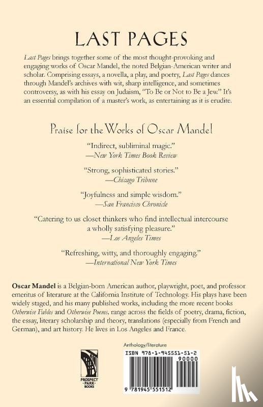 Mandel, Oscar - Last Pages