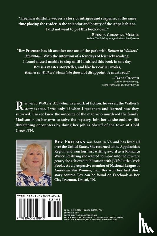 Freeman, Bev - Return to Walkers' Mountain