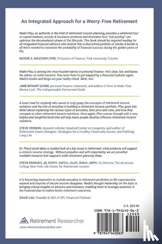 Pfau, Wade Donald - Safety-First Retirement Planning