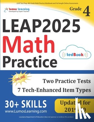 Learning, Lumos - LEAP Test Prep: 4th Grade Math Practice Workbook and Full-length Online Assessments: LEAP Study Guide