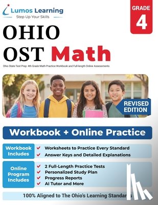 Learning, Lumos - Ohio State Test Prep: 4th Grade Math Practice Workbook and Full-length Online Assessments: OST Study Guide